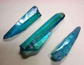 Aqua Aura Quartz Crystal spidser