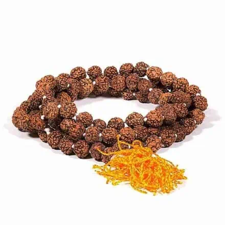 Rudraksha japa mala kæde med 5 mukhi