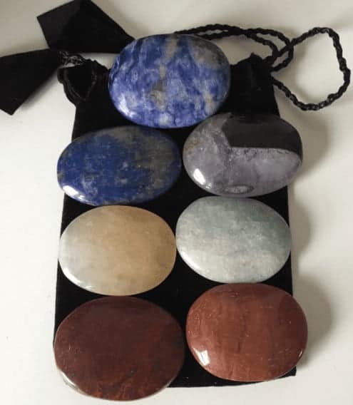 chakra healer sæt ægte sten