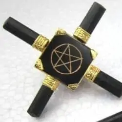 Sort Turmalin energi/beskyttelses generator (håndlavet) bund