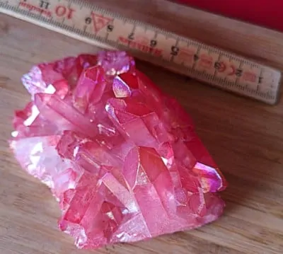 Pink Aqua Aura Titanium Bismuth