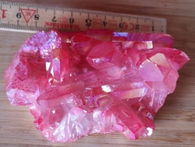 Pink Aqua Aura Titanium Bismuth
