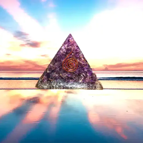 Ametyst orgon pyramide