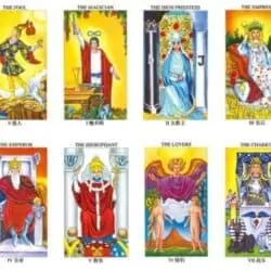 Radiant Rider-Waite tarot bagside