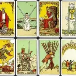 riderwaite tarotkort bagsiden