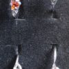 Sølvbelagt ring med rhinsten vælg selv farve str. 50