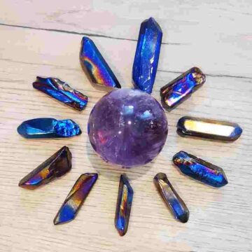 Regnbue Aura Titanium lemurie
