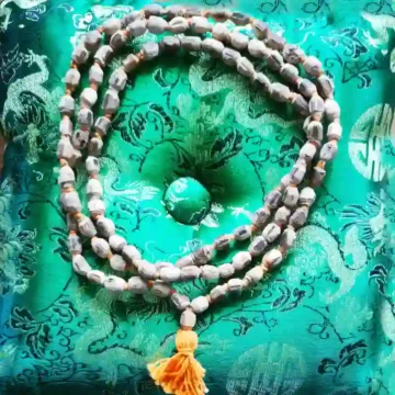 tulsi japa mala 108+1 perle lavet af basilikum planten uden bark