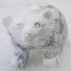 Isbjørn designet i Hvid Howlit