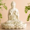 Japansk Budha figur 32 cm høj bronche farver 700 kr