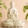 Japansk Budha figur 32 cm høj bronche farver 700 kr