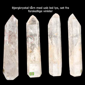 bjergkrystal tårn 1957 gram set fra forskellige sider2