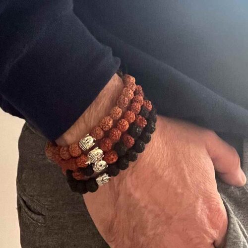 Buddha armbånd Rudraksha Mala