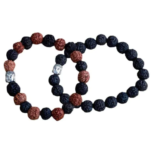 Buddha armbånd Rudraksha Mala4