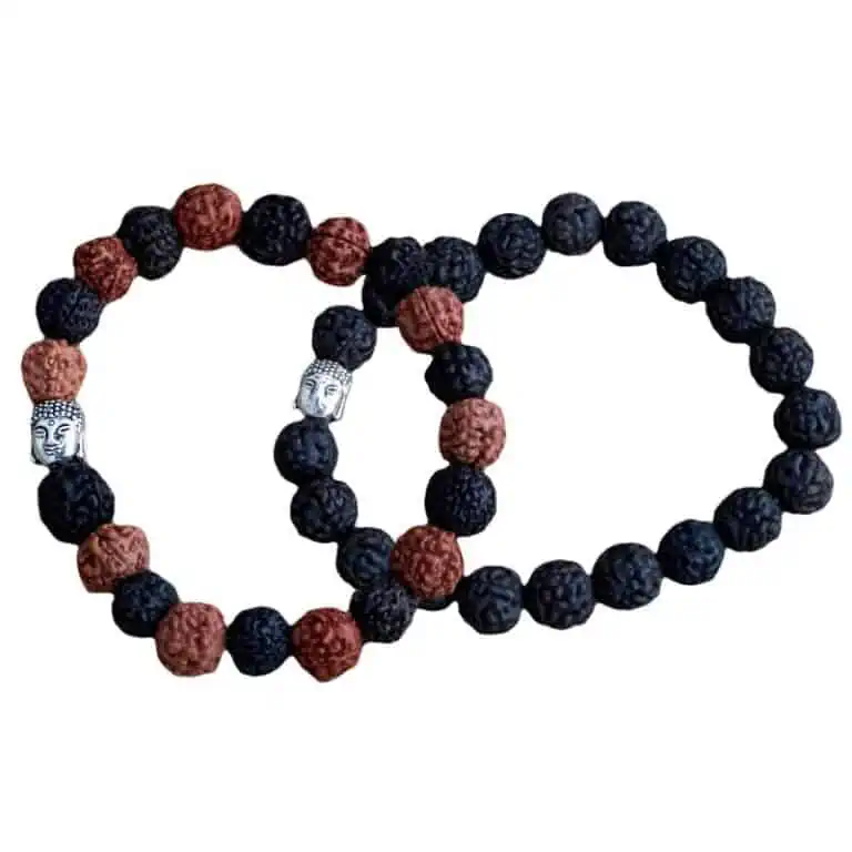 Buddha armbånd Rudraksha Mala4
