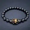 Tigerøje og hæmatit armbånd