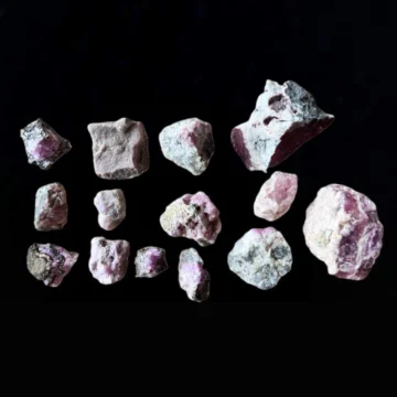 Cobalto Calcit pink rå, en rigtig power kærlighedssten