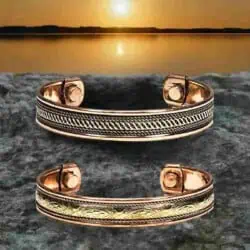 Kobberarmbånd med magneter