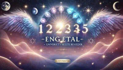 Engletal med krystal og healerhuset