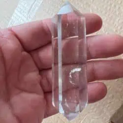 Dobbelt termineret bjergkrystal 8-9 cm1