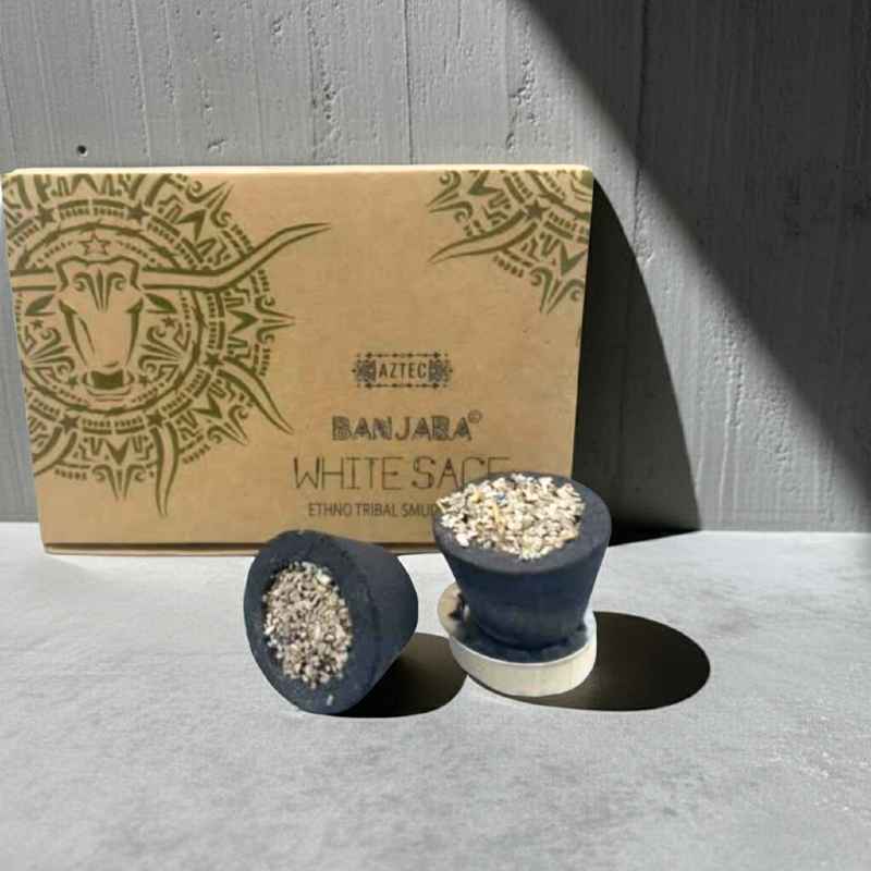 Hvid salvie resin kopper husrensning