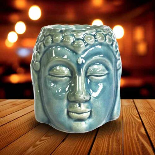 aromaterapi lampe buddha blå