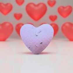 Badebombe hjerte lavendel