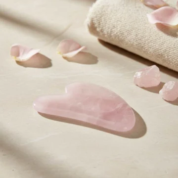 Rosenkvarts gua sha massagesten