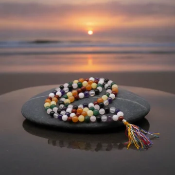 108 perlers mala, 9 planeter | Vedisk meditationskæde
